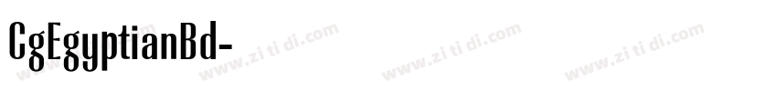 CgEgyptianBd字体转换