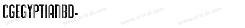 CgEgyptianBd字体转换