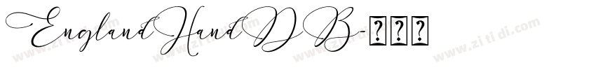EnglandHandDB字体转换