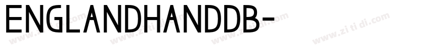 EnglandHandDB字体转换