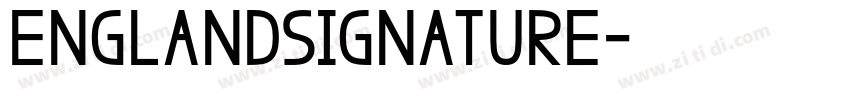 EnglandSignature字体转换