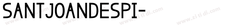 SantJoanDespi字体转换