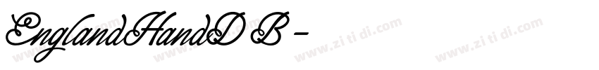 EnglandHandDB字体转换