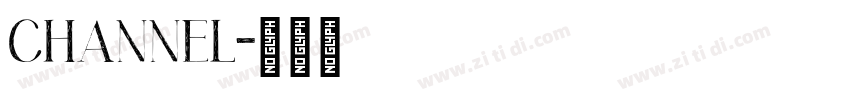 channel字体转换