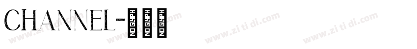 channel字体转换
