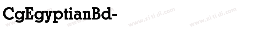 CgEgyptianBd字体转换