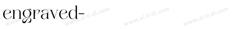 engraved字体转换