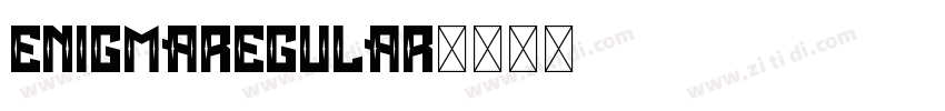 EnigmaRegular字体转换
