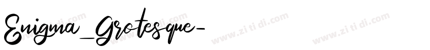 Enigma_Grotesque字体转换