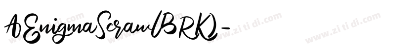 AEnigmaScrawlBRK)字体转换