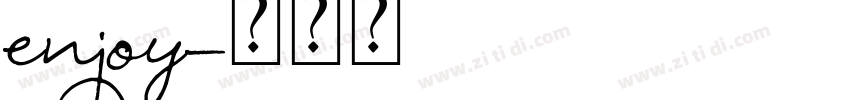enjoy字体转换