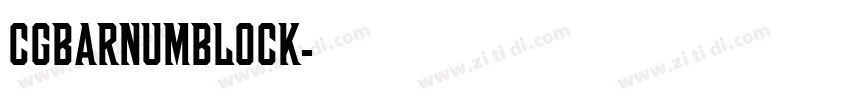 CgBarnumBlock字体转换
