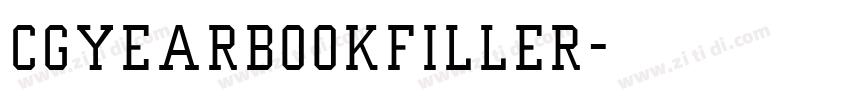 CgYearbookFiller字体转换