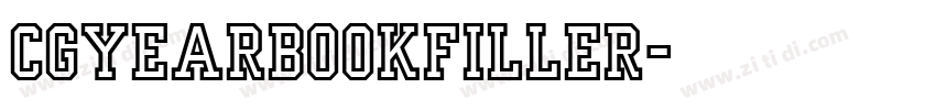 CgYearbookFiller字体转换