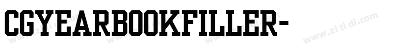 CgYearbookFiller字体转换