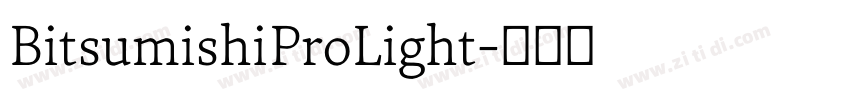 BitsumishiProLight字体转换