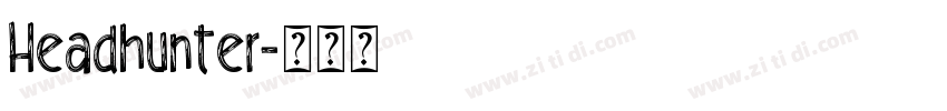 Headhunter字体转换