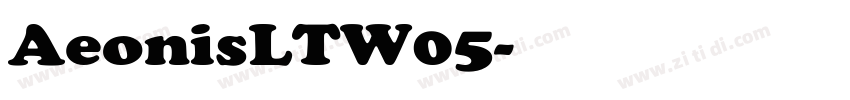 AeonisLTW05-HeavyExt字体转换