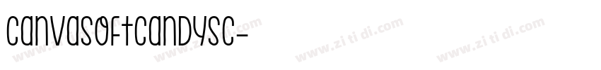 CanvaSoftCandySC字体转换