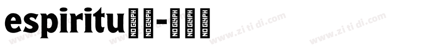 espiritu字体字体转换