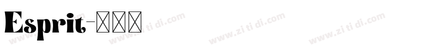 Esprit字体转换
