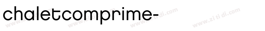 chaletcomprime字体转换