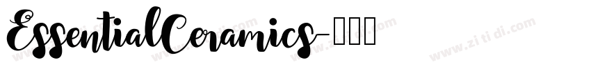 EssentialCeramics字体转换 EssentialCeramics字体转换