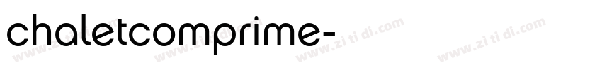 chaletcomprime字体转换