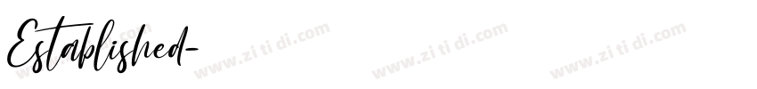 Established字体转换