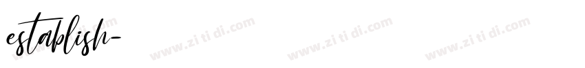 establish字体转换