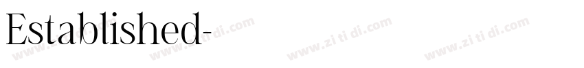 Established字体转换