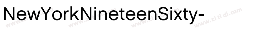 NewYorkNineteenSixty字体转换