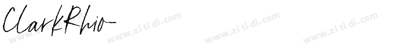 ClarkRhio字体转换