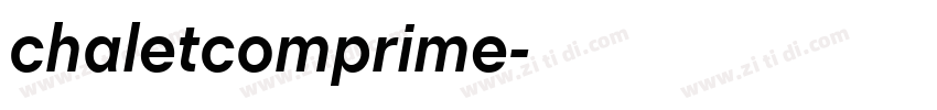 chaletcomprime字体转换