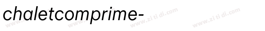 chaletcomprime字体转换