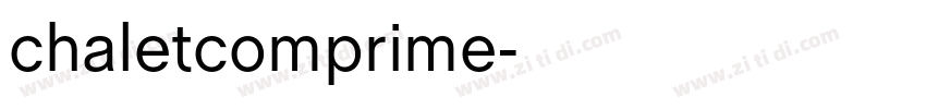 chaletcomprime字体转换