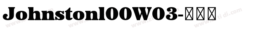 Johnstonl00W03字体转换