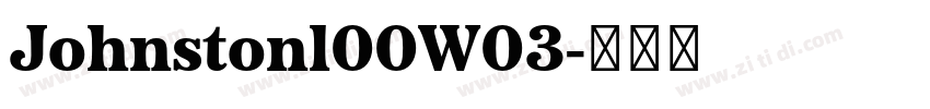 Johnstonl00W03字体转换