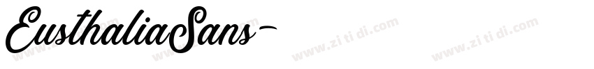 EusthaliaSans字体转换