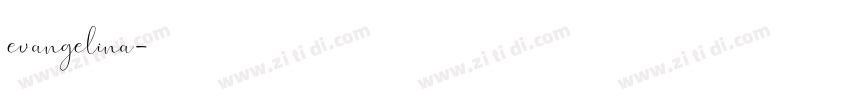 evangelina字体转换