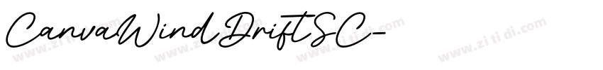 CanvaWindDriftSC字体转换