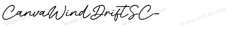 CanvaWindDriftSC字体转换