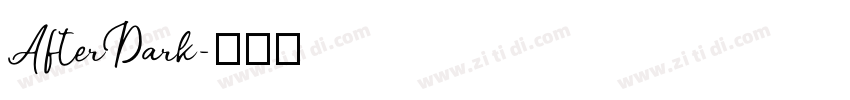 AfterDark字体转换