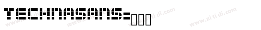Technasans字体转换