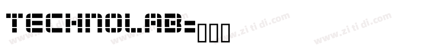 technolab字体转换