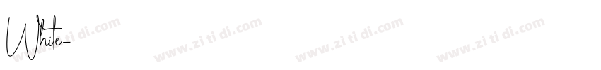 White字体转换