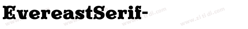 EvereastSerif字体转换