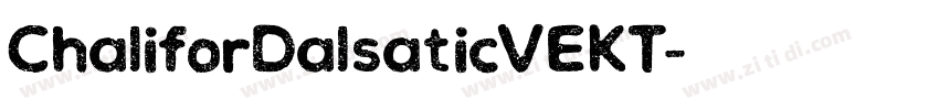 ChaliforDalsaticVEKT字体转换