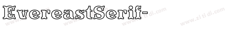 EvereastSerif字体转换
