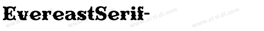 EvereastSerif字体转换